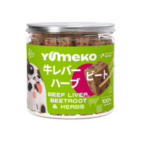 YUMEKO сублимированное лакомство для кошек. Говяжья печень со свеклой и травами.