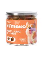 YUMEKO сублимированное лакомство для кошек и собак с гоовяжьим легким и печенью
