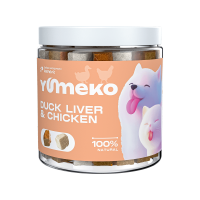 YUMEKO сублимированное лакомство для кошек и собак с утиной печенью и кусочками курицы YUMEKO сублимированное лакомство для кошек и собак с утиной печенью и кусочками курицы
