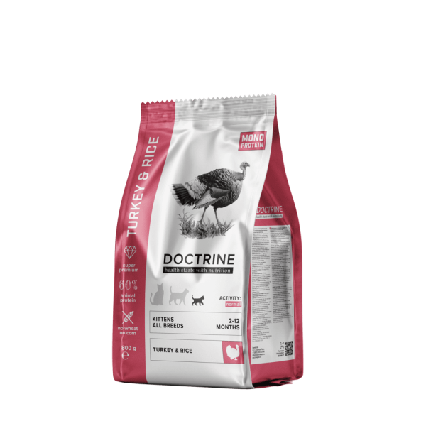DOCTRINE сухой корм для котят всех пород с индейкой и рисом