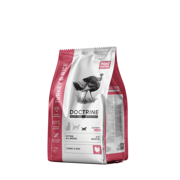 DOCTRINE сухой корм для котят всех пород с индейкой и рисом
