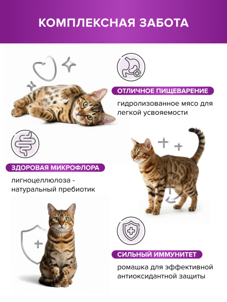 DOCTRINE сухой корм для кошек и котов с чувствительным пищеварением с индейкой и кроликом