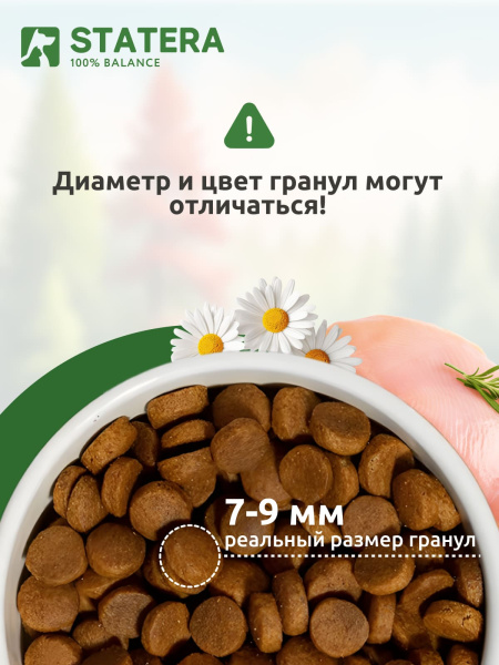 STATERA сухой полнорационный корм для щенков всех пород с индейкой STATERA сухой полнорационный корм для щенков всех пород с индейкой