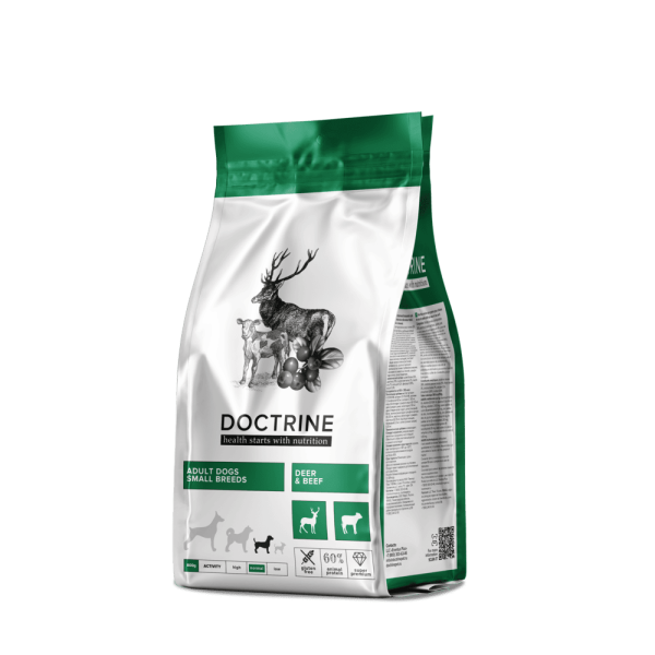 DOCTRINE сухой корм для взрослых собак мелких пород с телятиной и олениной DOCTRINE сухой корм для взрослых собак мелких пород с телятиной и олениной