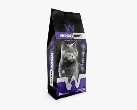 Наполнитель Wonder White Lavender комкующийся c ароматом лаванды