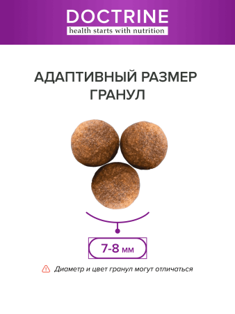 DOCTRINE сухой корм для кошек и котов с чувствительным пищеварением с индейкой и кроликом