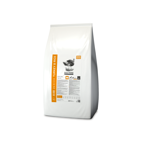 DOCTRINE сухой корм для щенков всех пород с индейкой и рисом