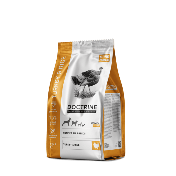 DOCTRINE сухой корм для щенков всех пород с индейкой и рисом DOCTRINE сухой корм для щенков всех пород с индейкой и рисом